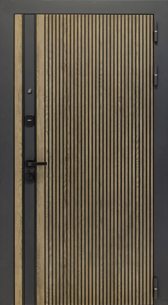 Входная дверь ДвериПРО Rosna Алиса (16мм, ПВХ ясень белый, зеркало) DPRO204284 внешняя сторона