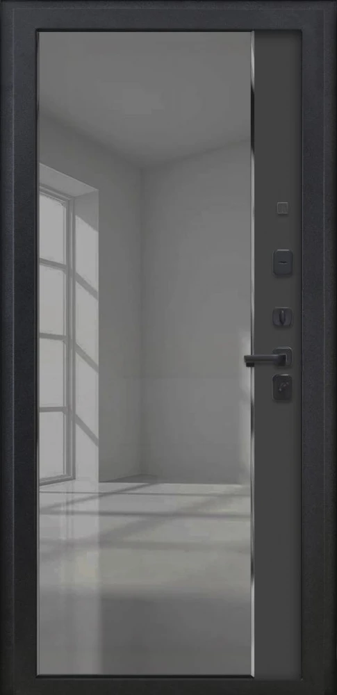 Входная дверь ДвериПРО Модель L-48 ФЛЗ-618 черный кварц DPRO220916 внутренняя сторона