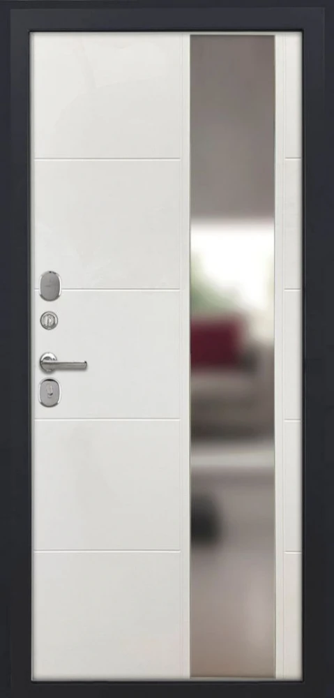 Входная дверь ДвериПРО Квадро ФЛЗ-649 капучино (зеркало) DPRO204691 внутренняя сторона