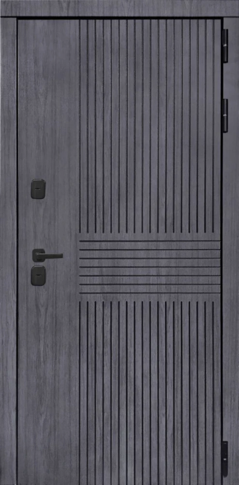 Входная дверь ДвериПРО Берген СБ-1 (ст. белое, 16мм, капучино) DPRO204860 внешняя сторона