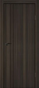 Межкомнатная дверь П-20 кромка АБС черная c 4-х ст. Эвкалипт африканский