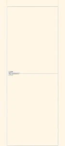 Межкомнатная дверь П-19 ал. молдинг Хром Магнолия