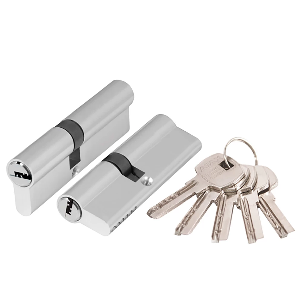 Фото Цилиндровый механизм (AX 200/100) AX2000Key100 mm (45+10+45) CP хром 5 кл.