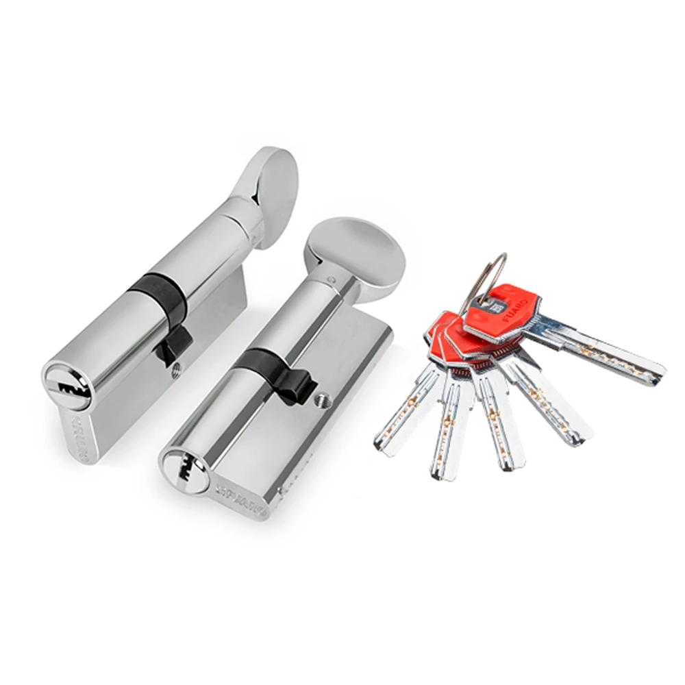 Фото Цилиндровый механизм (D-PRO502/110) D-PRO5002Knob110(55+10+45) CP хром 5Key