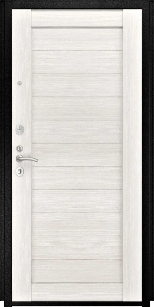 Входная дверь ДвериПРО Модель L-48 СБ-3 листв. бел. (21 беленый дуб) DPRO220826 внутренняя сторона