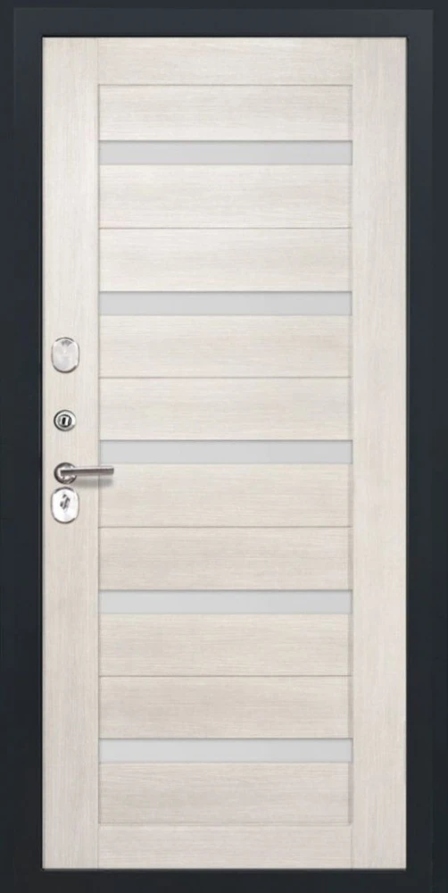 Входная дверь ДвериПРО Берген СБ-1 (ст. белое, 16мм, беленый дуб) DPRO204803 внутренняя сторона