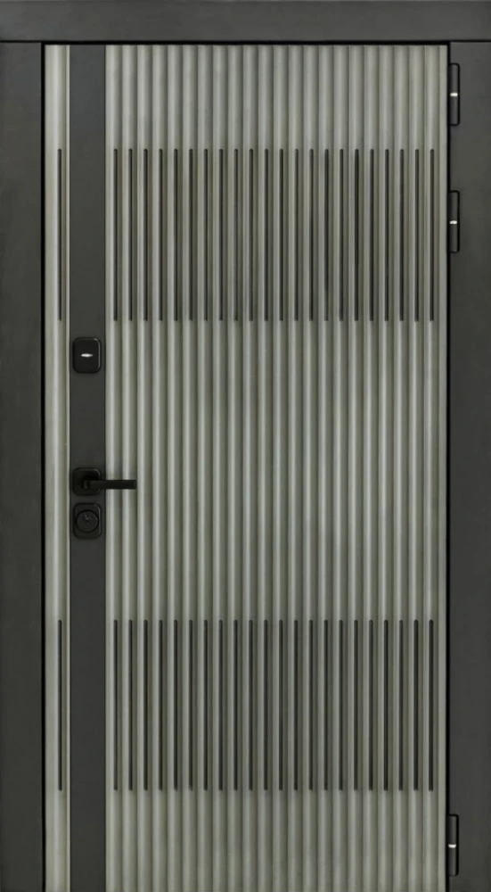 Входная дверь ДвериПРО Elfy ФЛ-291 (Line, 10мм, белый софт) DPRO201036 внешняя сторона