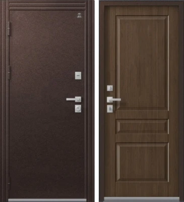 Дверь Термо-2 Шоколадный Муар - Дуб Янтарный