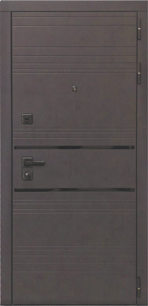 Входная дверь ДвериПРО L-43 ПВХ 10мм Астрод Velutto Bianco DPRO221160 внешняя сторона