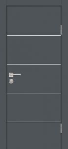 Межкомнатная дверь П-12 Графит матовый