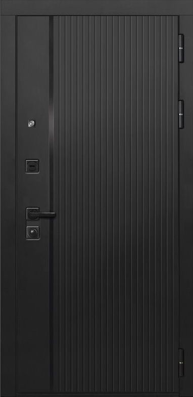 Входная дверь ДвериПРО Л-45 ФЛ-790 Веллуто гриджио DPRO228045 внешняя сторона
